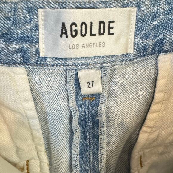 AGOLDE NWT Becker Pant Tapered Jeans Rotate Wash Size 27 Wide Leg Pleat Revolve - Picture 4 of 10